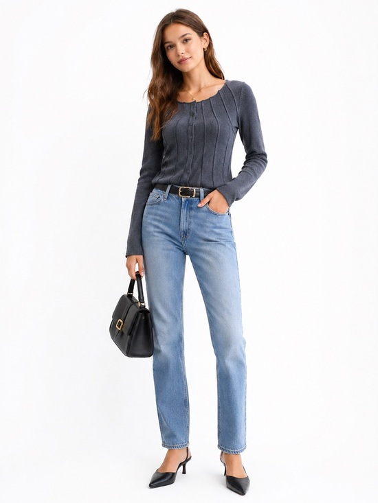 Urban Outfitters Tops - Urban Outfitters Gray Ribbed Top